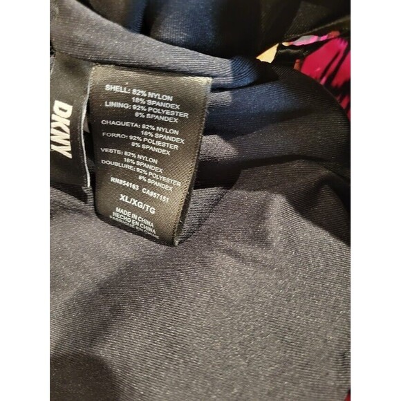 DKNY Womens Printed Removable Padding Beachwear Bikini Swim Top, XL - Picture 7 of 8